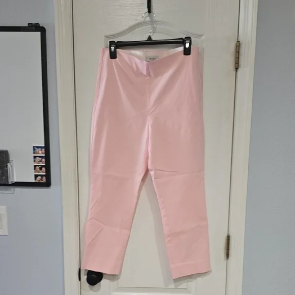 White House Black Market Blush Cropped Pants - Picture 2 of 3